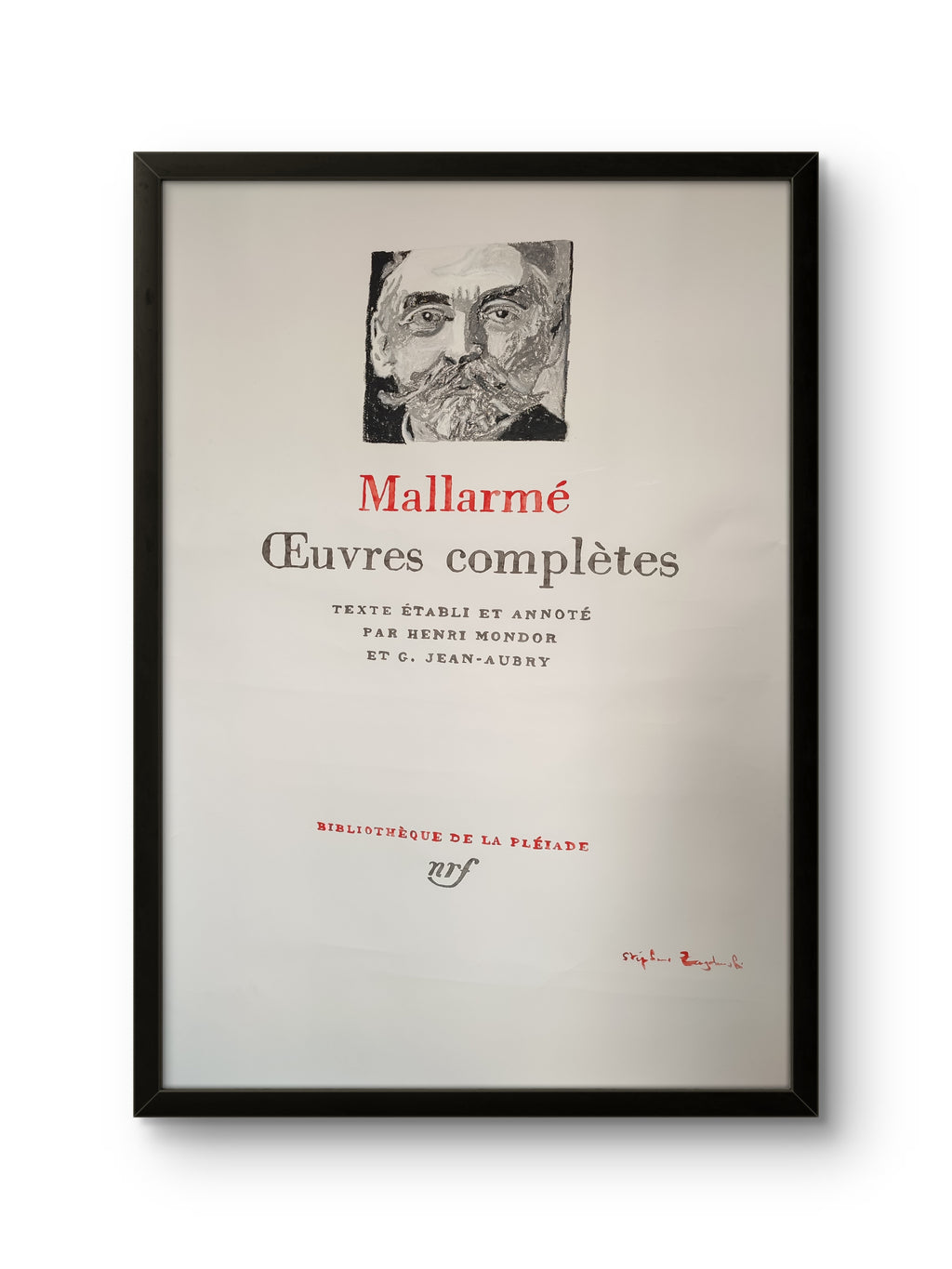 Couverture Pléiade Stéphane Mallarmé