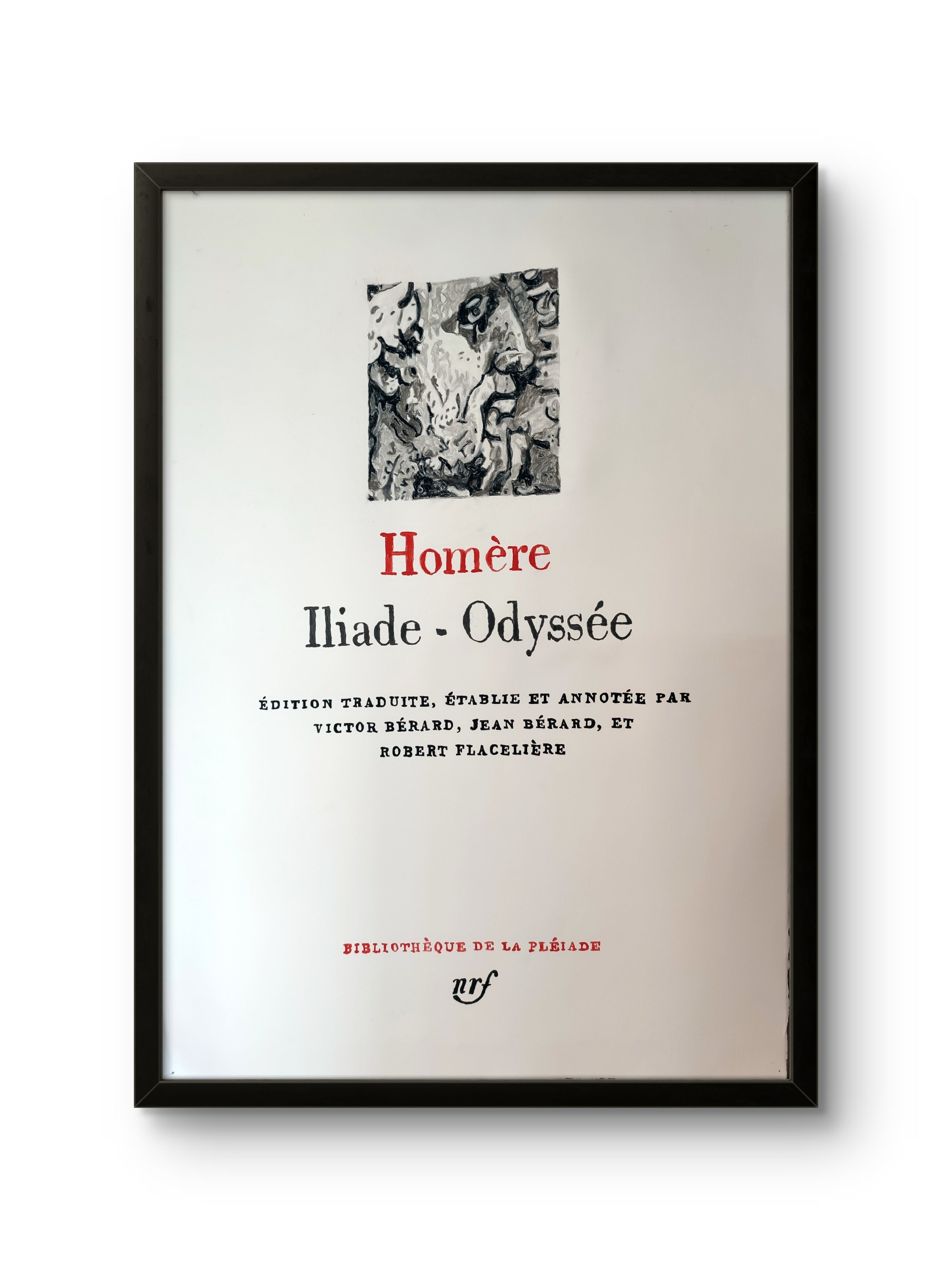 Couverture Pléiade Homère