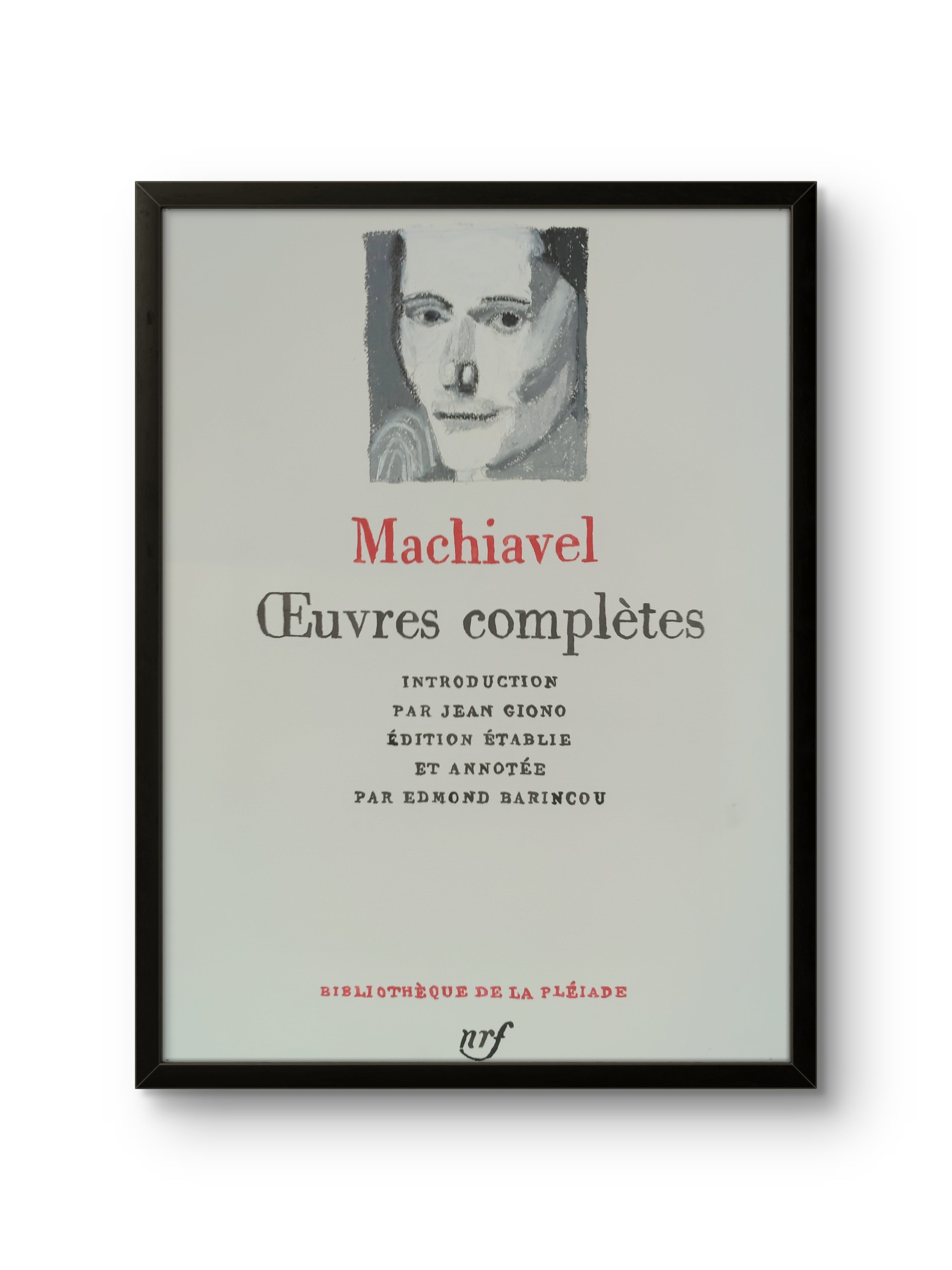 Couverture Pléiade Machiavel
