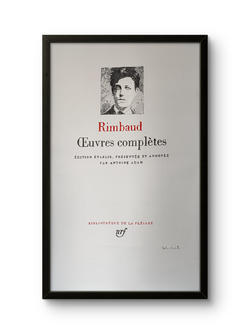 Couverture Pléiade Rimbaud