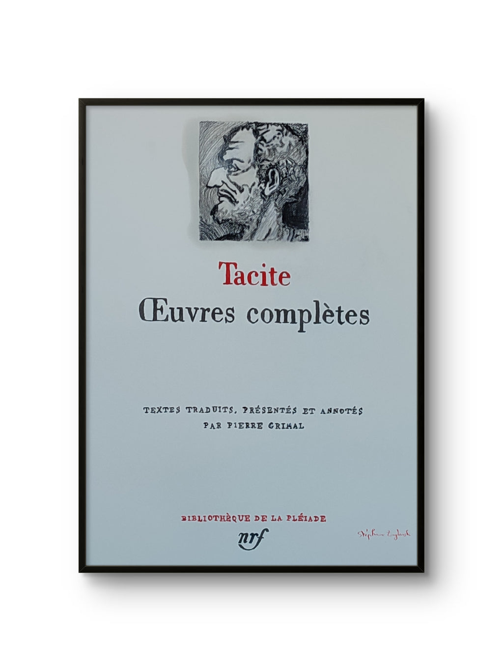 Couverture Pléiade Tacite